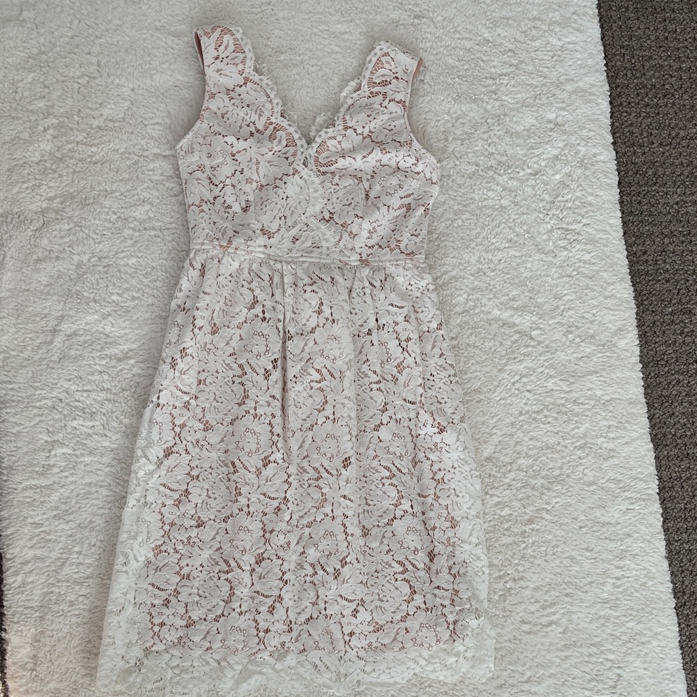 Lulu's White Lace Dress